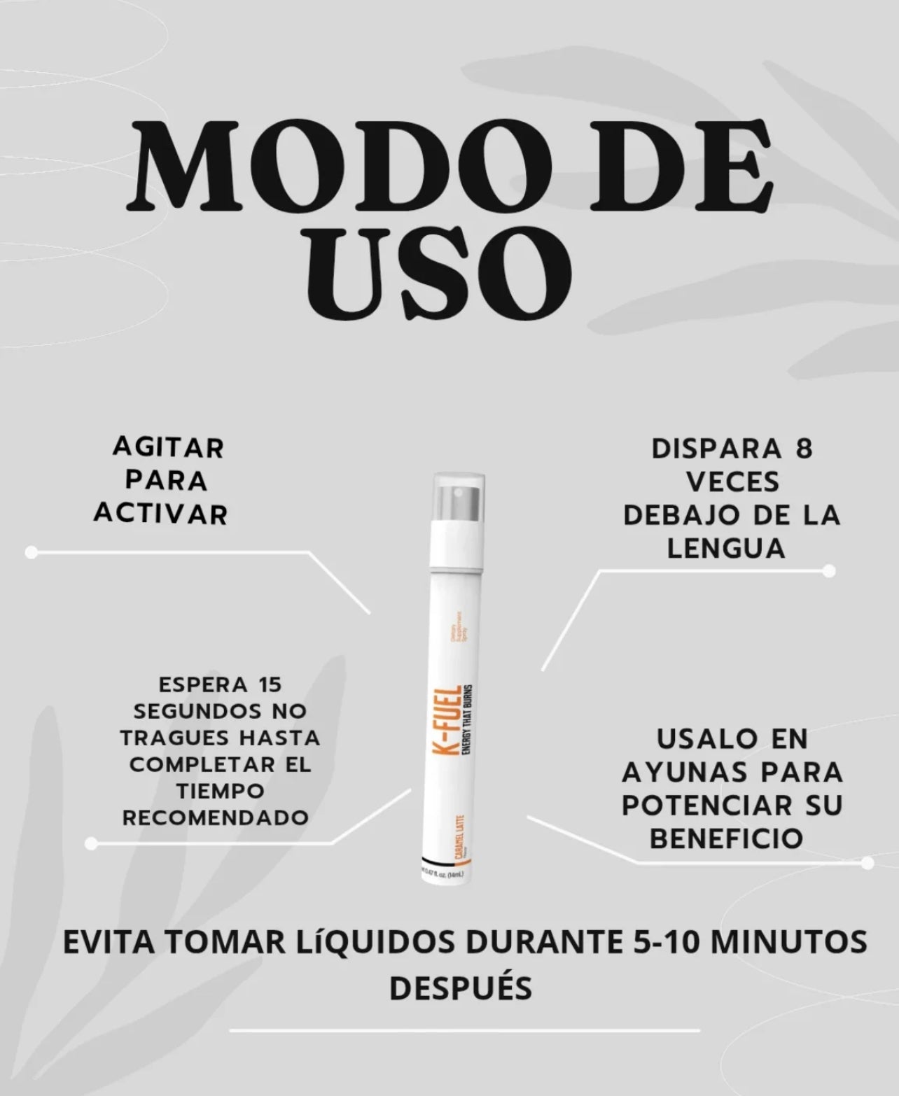 Spray para bajar de peso K-FUEL